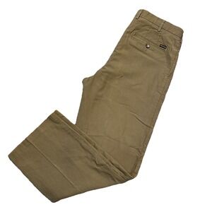 Faconnable‎ Pants 36x29 Textured Beige Flat Front Khaki Trousers Golf France VTG